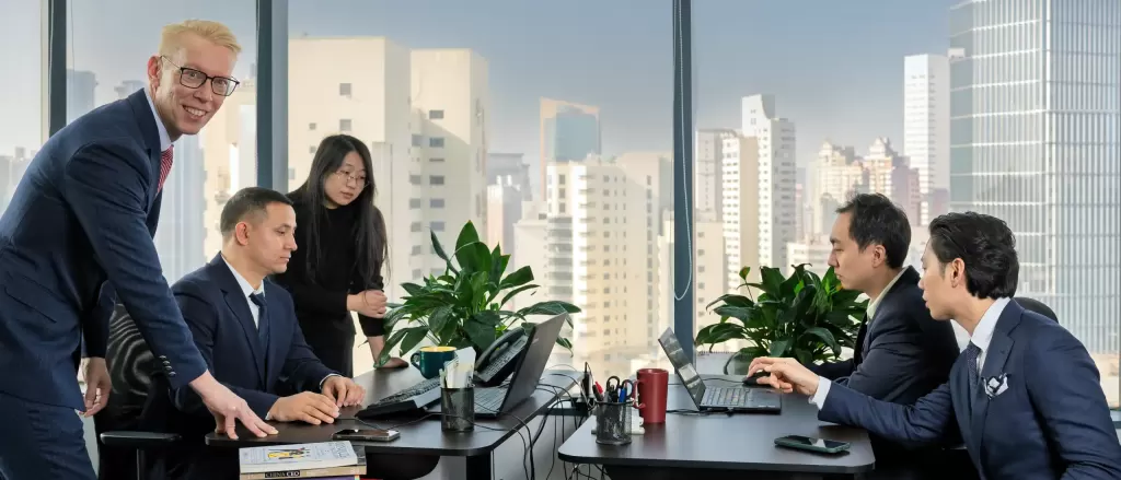 Cross-cultural hiring team in Shanghai